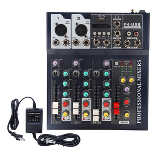 Mesa De Mezclas Mixer Professional Sound De 4 Canales Para Mesa De Mezclas Mixer Professional Sound De 4 Canales Para