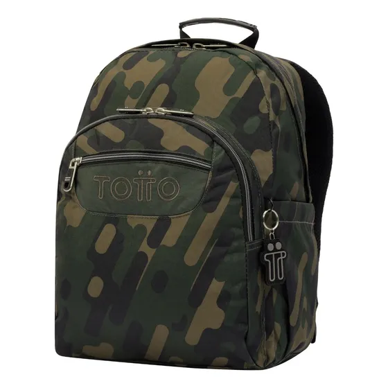 Bolso Morral Escolar Totto Ecole Acuarela Camuflado 3dl