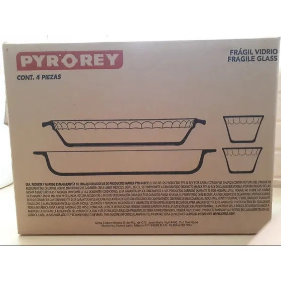 Vajilla De Vidrio Pyrorey 4pz 