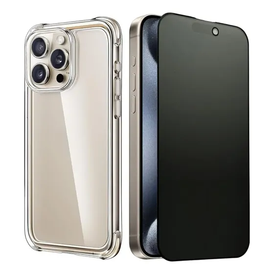 Capa Capinha + Película Fosca Ant Spy Para iPhone 7 A 17 Max