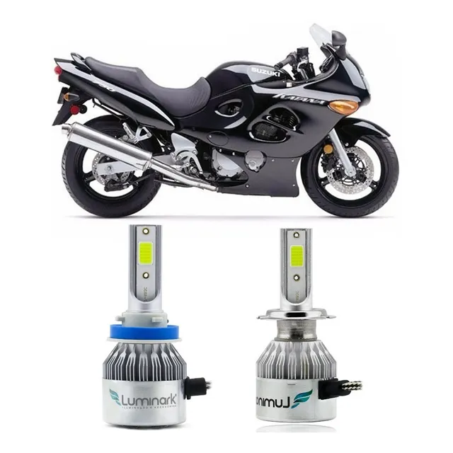 Lâmpadas Leds Cob Gsx 750 Srad 2007 2008 2009 Alto E Baixo