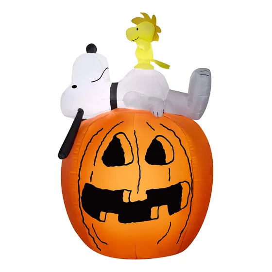 Decoración Inflable Gemmy Airblown Snoopy & Woodstock