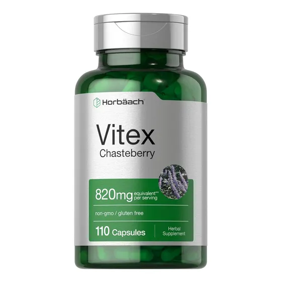 Suplemento De Chasteberry Vitex Berry 820mg 110 Cápsulas
