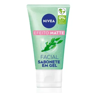 Nivea Sabonete Facial Em Gel Purificante Efeito Matte 150g, Limpeza Profunda, Controla Oleosidade, Poros Limpos, Pele Mista E Oleosa