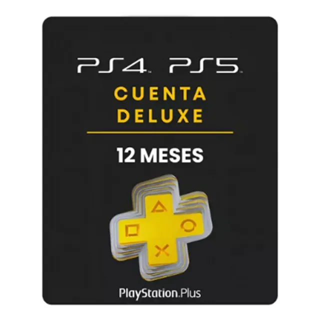 Tarjeta Sony Plus Deluxe 12 Meses Ps4 Ps5.