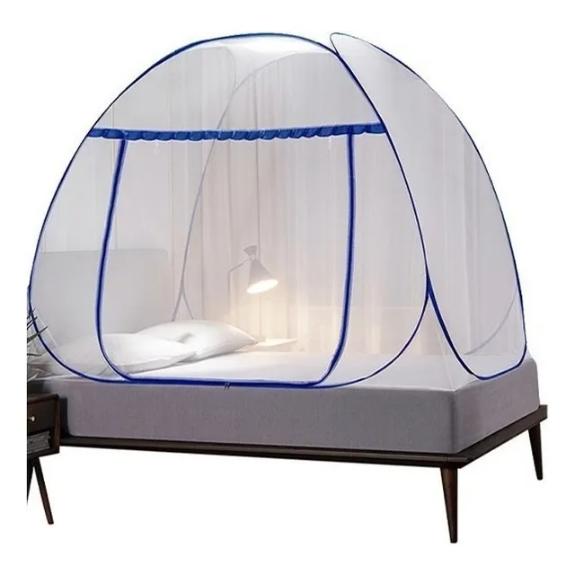 Mosquitero Banna MOS-BL para cama sin necesidad de colgar Queen Size 200* 180* 150 cm Azul-180
