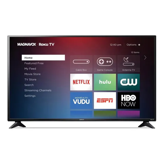 Magnavox 55  Class 4k Uhd Hdr Smart Roku Tv 