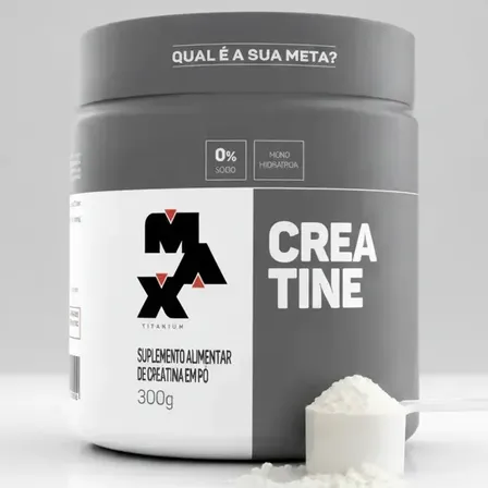 Creatina 100% Pura Monohidratada (300g) Max Titanium