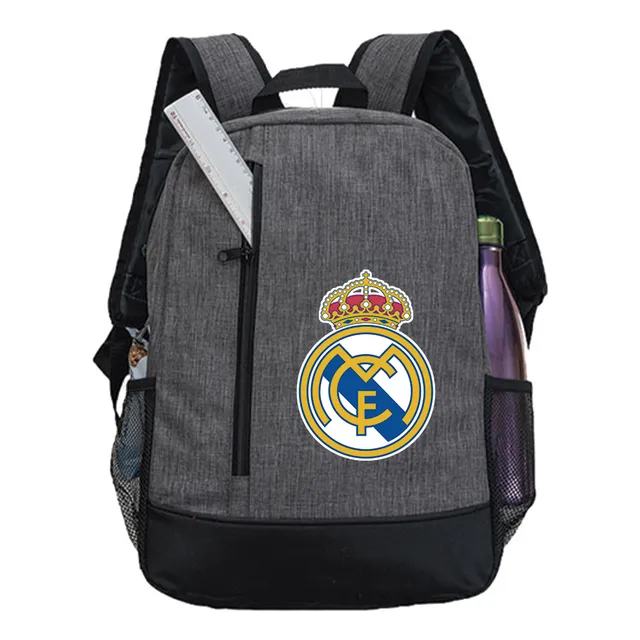 Mochila Escolar Gris Im19 Real Madrid P098