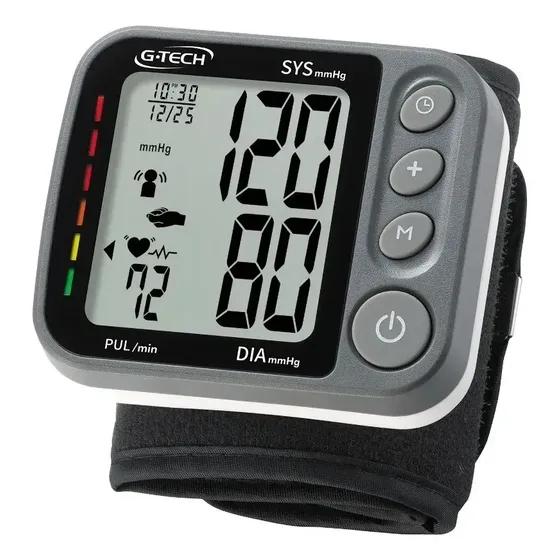 Aparelho De Pressão Digital Automático Pulso G-tech Gp450sp Cinza