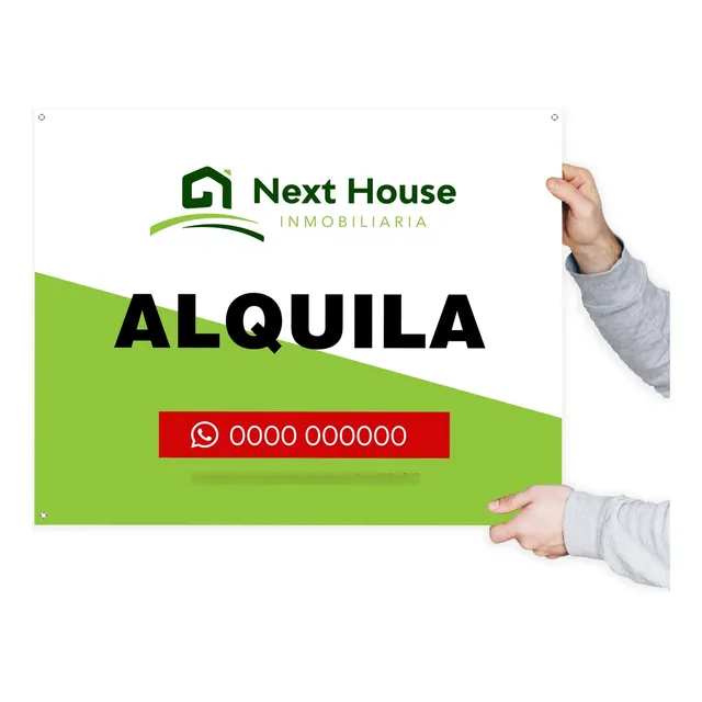 Cartel Plást. Inmobiliaria 60x40cm, Pack X 12u. Impresos