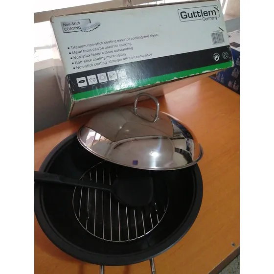 Wok Chino Antiadherente Capa De Titanio