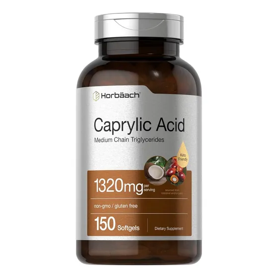 Suplemento Acido Caprílico De 1320 Mg 150 Cápsulas Horbaach