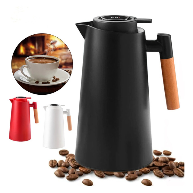 Garrafa Térmica Genérica 1l Com Termômetro E Led Café/chá Garrafa Térmica Genérica 1l Com Termômetro E Led Café/chá