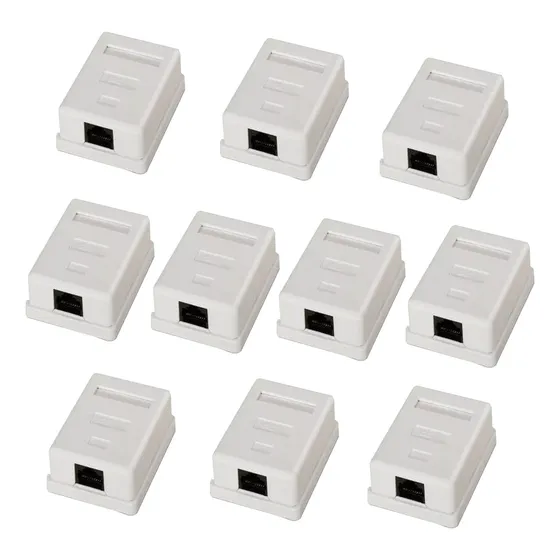 Roseta Rj45 Con Jack Cat5 Incorporado X 10 Unidades