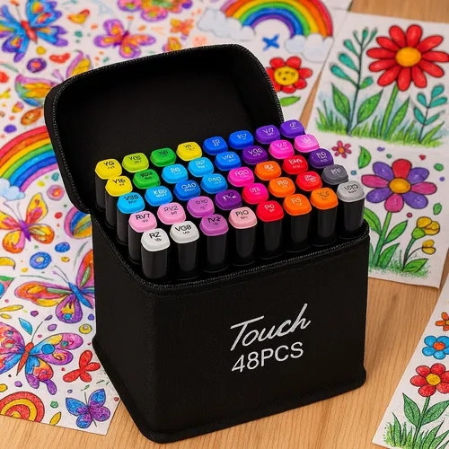 Conjunto Estojo Canetas Touch Ponta Dupla 36 Cores | MercadoLivre