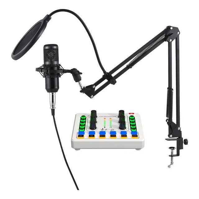 Pot Equipment: Micrófono De Condensador Y Kit De Tarjeta De