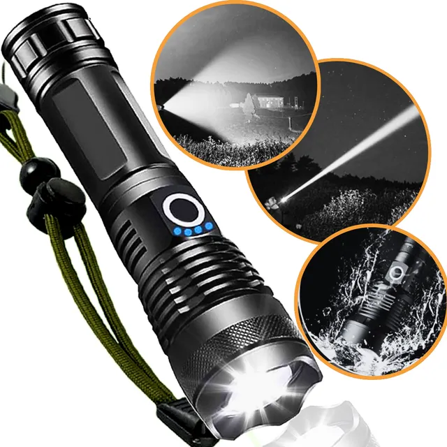 Lanterna Tática Mais Forte Do Mundo T9 Potente Led Cree Usb