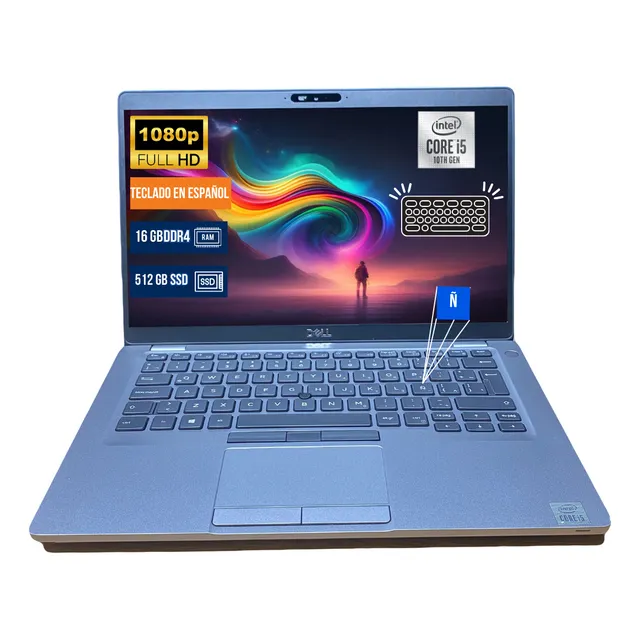 Laptop Barata Dell Core I5 10ma 16gb 512 Ssd Fhd + Regalo!