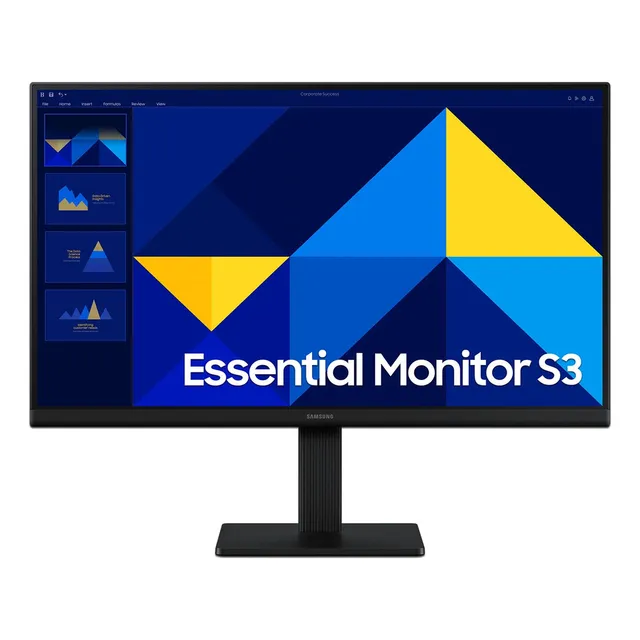 Monitor Samsung Essential S3 De 22 , Full Hd 1080p, 5 Ms Color Negro
