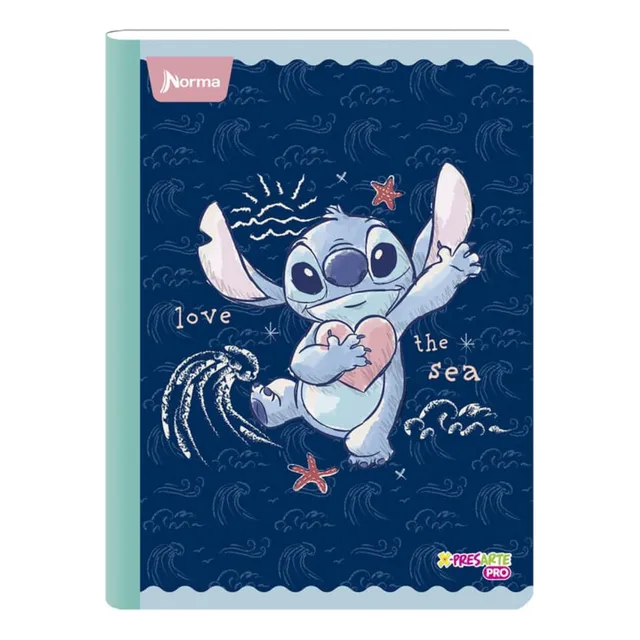 Cuaderno Cosido Stitch 100 Hojas Linea Norma Premium 