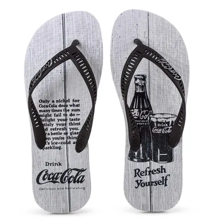 Chinelo Coca Cola Masculino Moda Casual Leve Macio