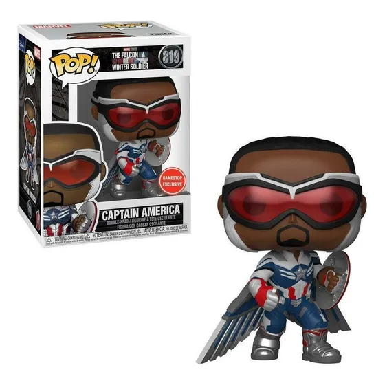 Funko Pop! Marvel: The Falcon And The Winter Soldier - Captain America #819 Gamestop Exclusive