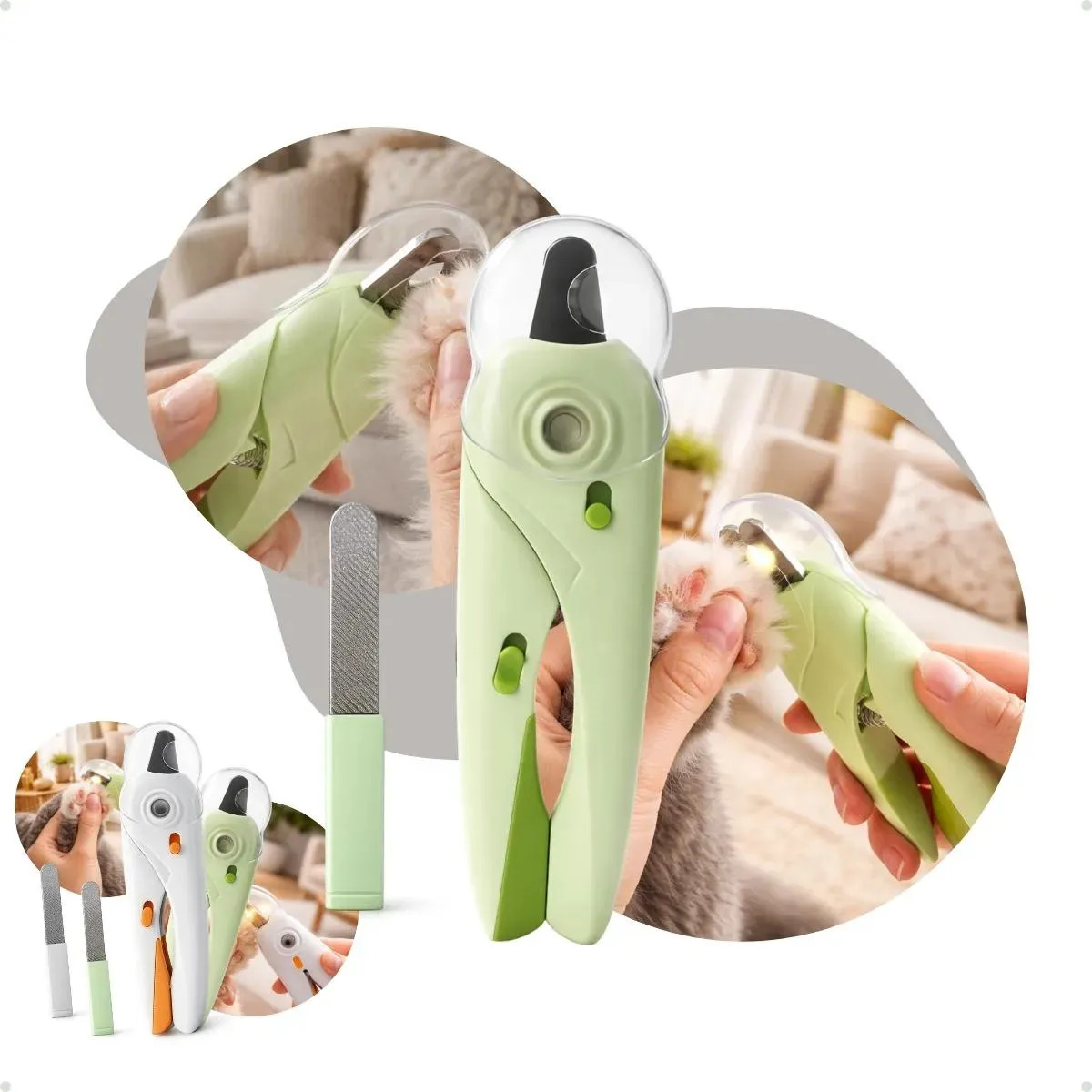 Cortador De Unha Pet Alicate Com Luz Led Para Cães E Gatos Black Raipe Cortador De Unha Pet Alicate Com Luz Led Para Cães E Gatos Black Raipe