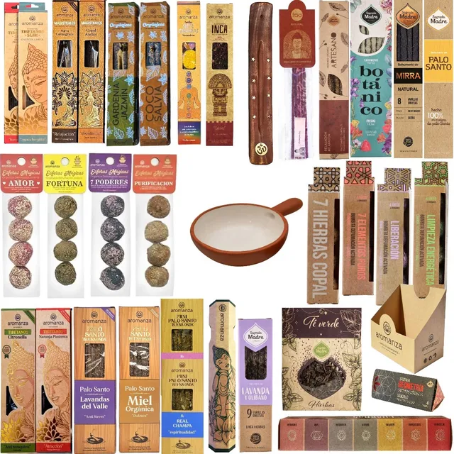 Kit Emprendedor Sahumerio Aromanza Sagrada Madre 40 Unidades
