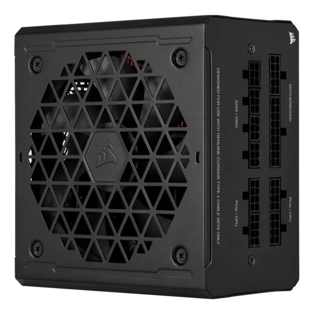 FUENTE 750W RME RM750E CORSAIR FULL MODULAR 80+ GOLD PCIE 5 ATX 3.1 COLOR NEGRO CP-9020295-AR