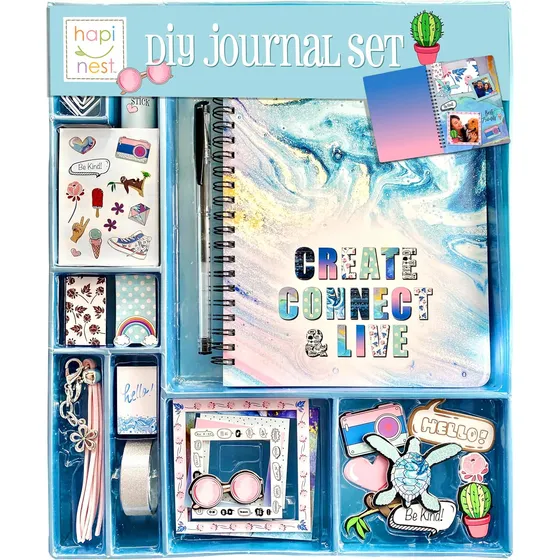 Kit De Diario Para Niñas De 8 A 1, Incluye 63 Piezas