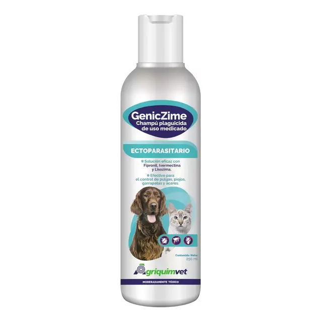 Geniczime Champú Ectoparasitario 250ml Pulgas Y Garrapatas