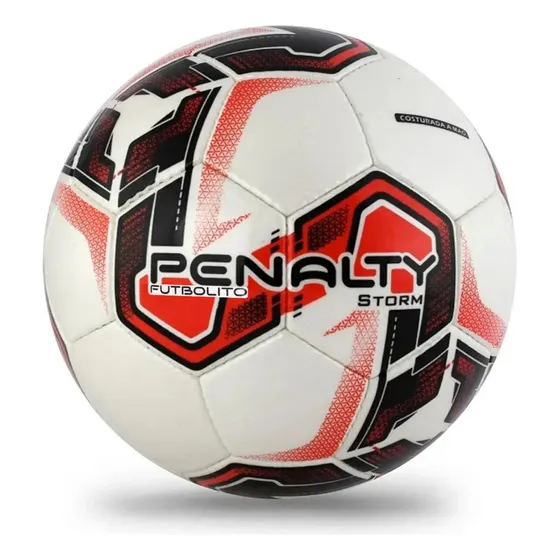 Balon Futbolito Futbol 7 N° 4 Penalty Storm Bote Medio Cesped Sintetico 6 Vs 6 / 7 Vs 7 Color Rojo
