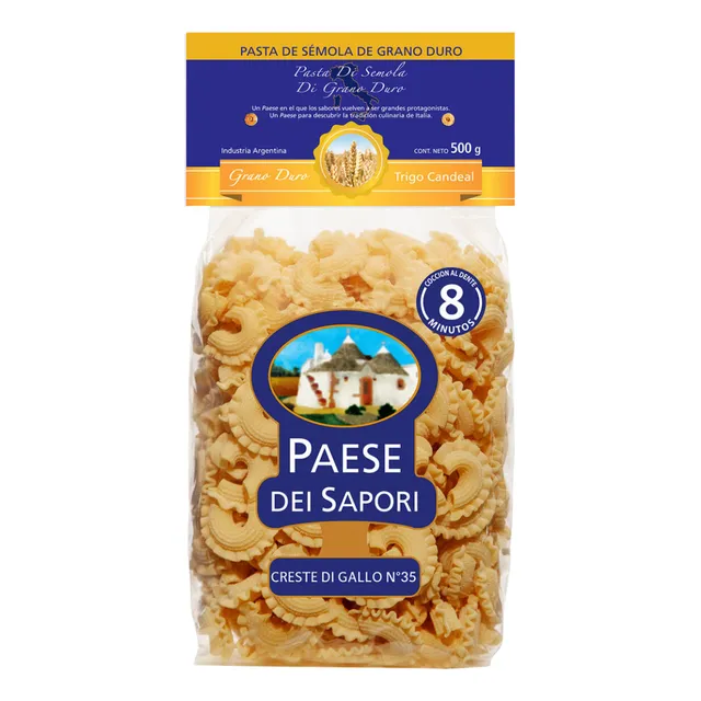 Fideos Creste Di Gallo N°35 Paese Dei Sapori 500g