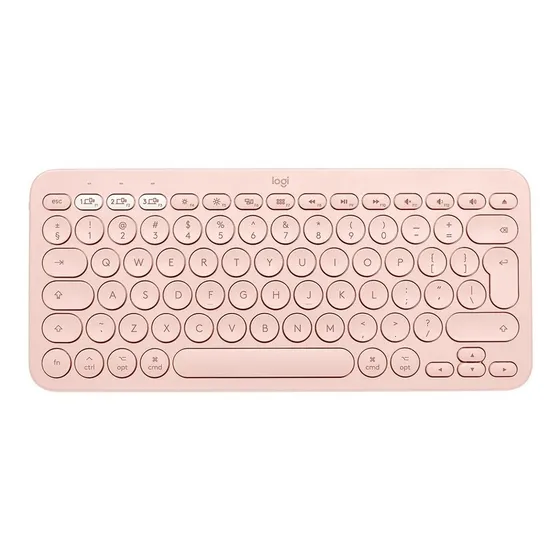 Teclado Compacto Wireless Logitech K380 Bluetooth Rosado