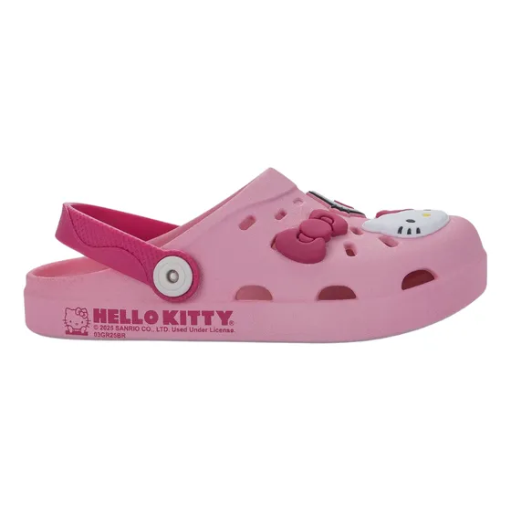 Babuch Infantil Menina Grendene Hello Kitty Rosa Super Leve
