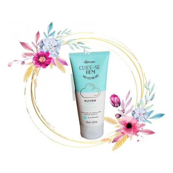 Loción hidratante saludable Cloud Cloud Care O Boticário, 200 ml, fragancia de flora verde