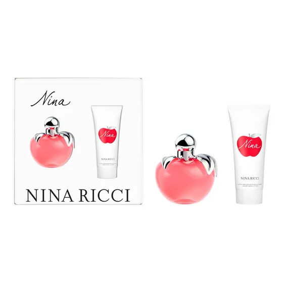 Kit Coffret Nina Ricci Nina Edt Para Mujer 100 Ml 75 Ml Edt 100 Ml
