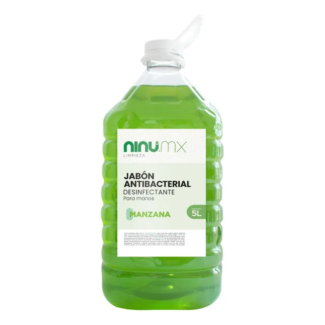Jabon Liquido Para Manos Antibacterial Desinfectante Ninu 5l Aroma Manzana