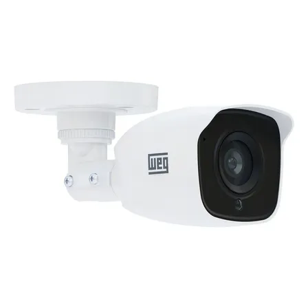 Câmera De Segurança Bullet Analógica Weg Wcam 2mp Full Hd Cor Branco