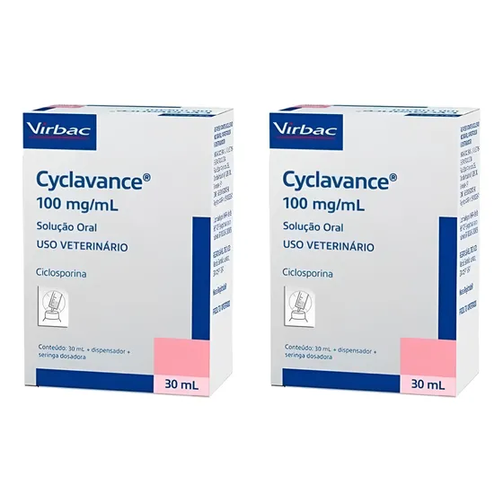 Combo 2 Cyclavance 100mg/ml 30 Ml Dermatite Original Virbac