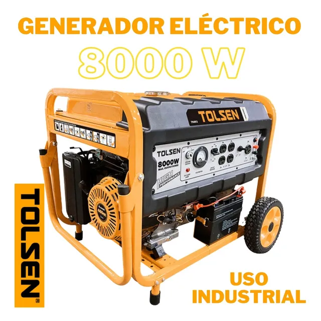 Planta Eléctrico 8000w Tolsen, Generador Eléctrico 79893