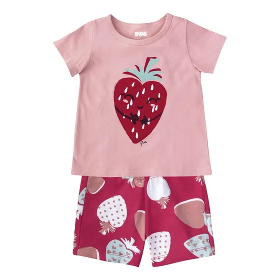 Conjunto Nena Puc  Tm - Rosa Flaber
