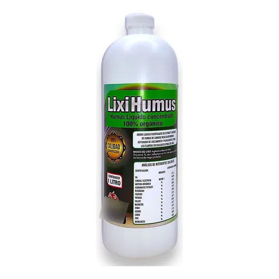 Lixiviado De Lombriz Abono Liquido Orgánico 100% 1 Litro 
