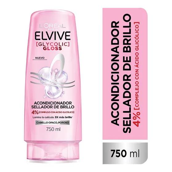 Acondicionador Sellador Glycolic Gloss 750ml Elvive