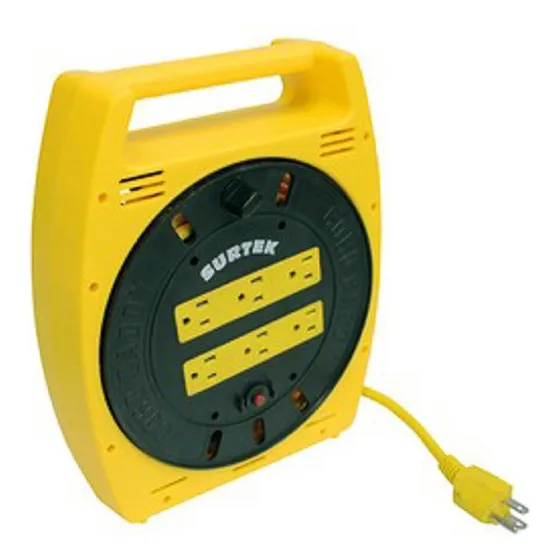 Extensión Eléctrica Tipo Carrete Multicont 6mt Surtek 136035