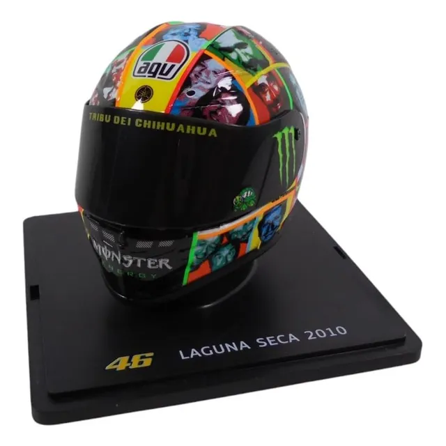 Casco Valentino Rossi Moto Gp Laguna Seca Scale 2010 Para Op