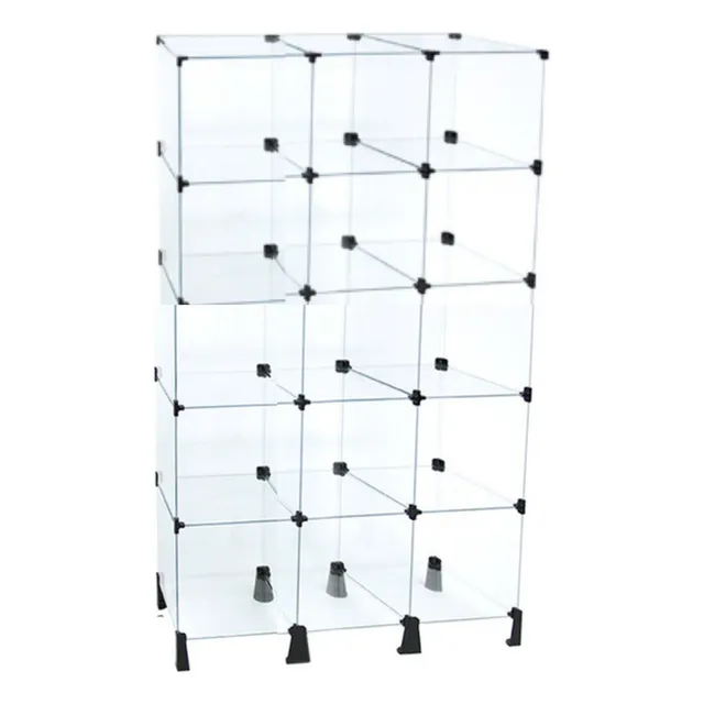 Estante 15 Nichos Multiuso Vidro Modulado 0,90x1,57x0,30
