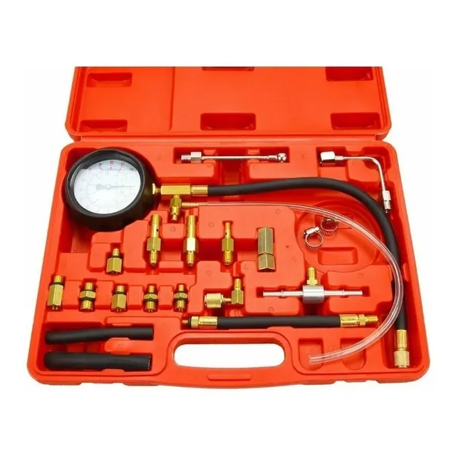 Medidor Manometro Presion Bomba Gasolina Inyeccion Kit 20pcs
