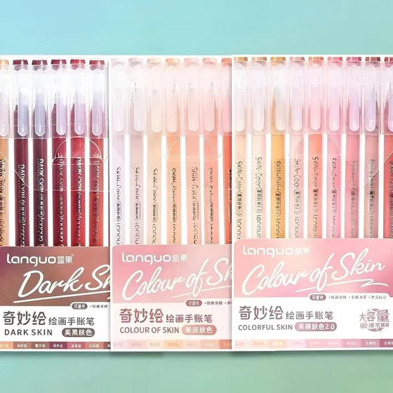 Languo Skin Comic Paint Wonderful Painting Gel 18color Set